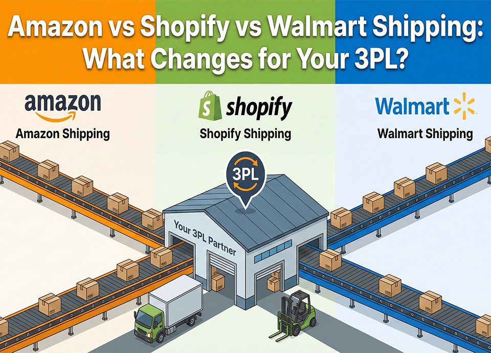 Amazon vs Shopify vs Walmart shipping